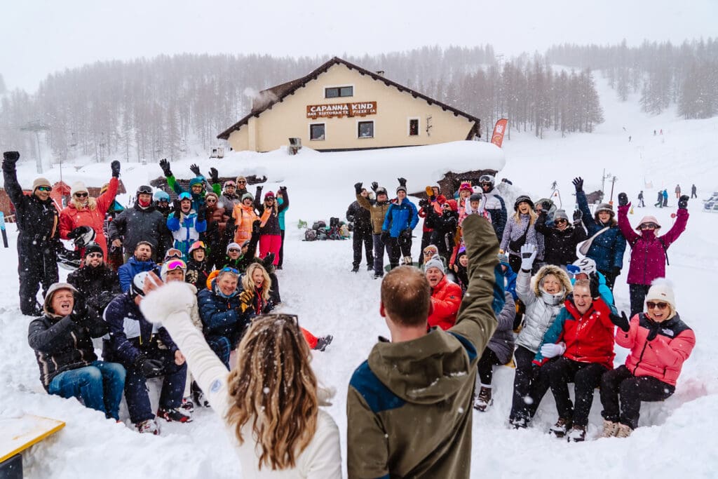 a wedding in the snow from my Best of 2024 Documentary wedding Photography